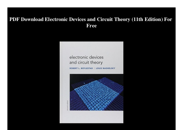 Circuit theory by chakraborty pdf free online